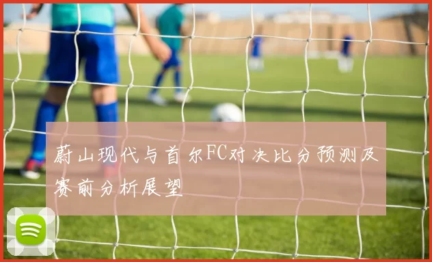 蔚山现代与首尔FC对决比分预测及赛前分析展望