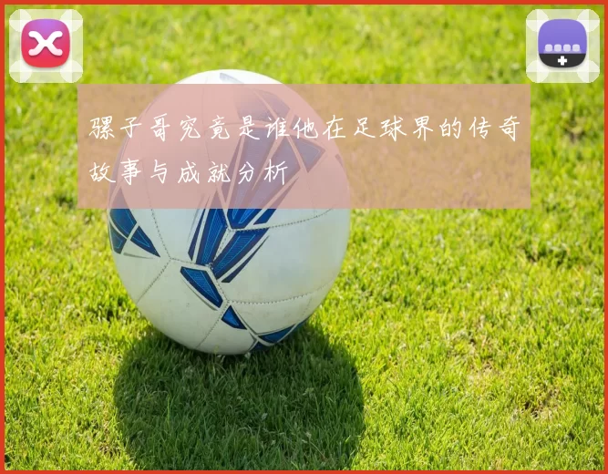 骡子哥究竟是谁他在足球界的传奇故事与成就分析